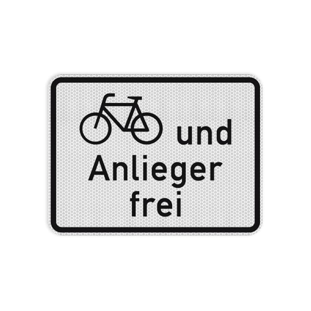 VZ 1020-12 Radverkehr und Anlieger frei