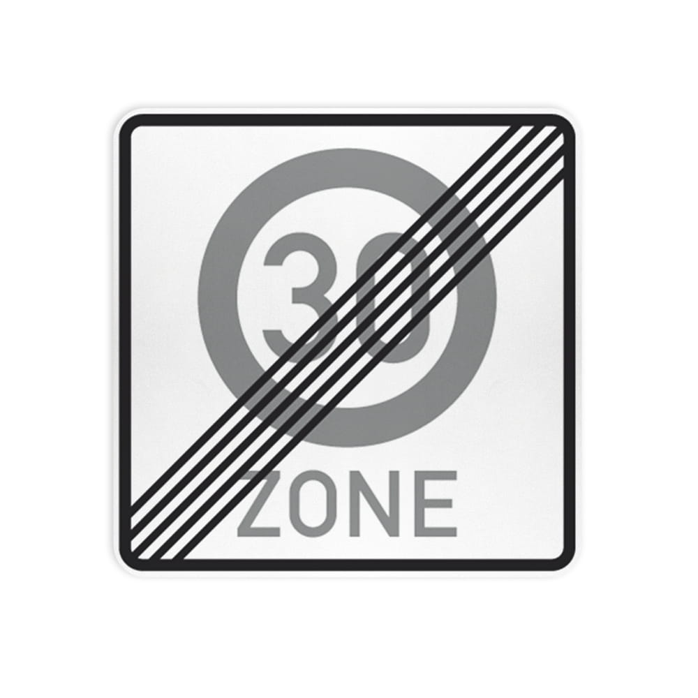 VZ 274.2 Ende einer Tempo 30-Zone