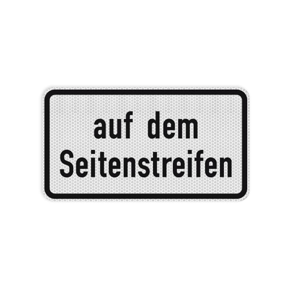 Auf Dem Seitenstreifen Schild Bedeutung