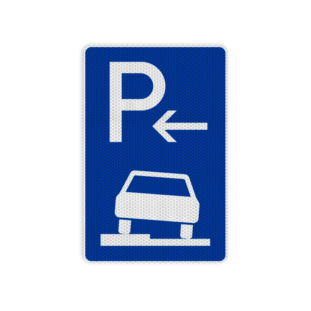 VZ 315-52 Parken auf Gehwegen halb in Fahrtrichtung links Ende