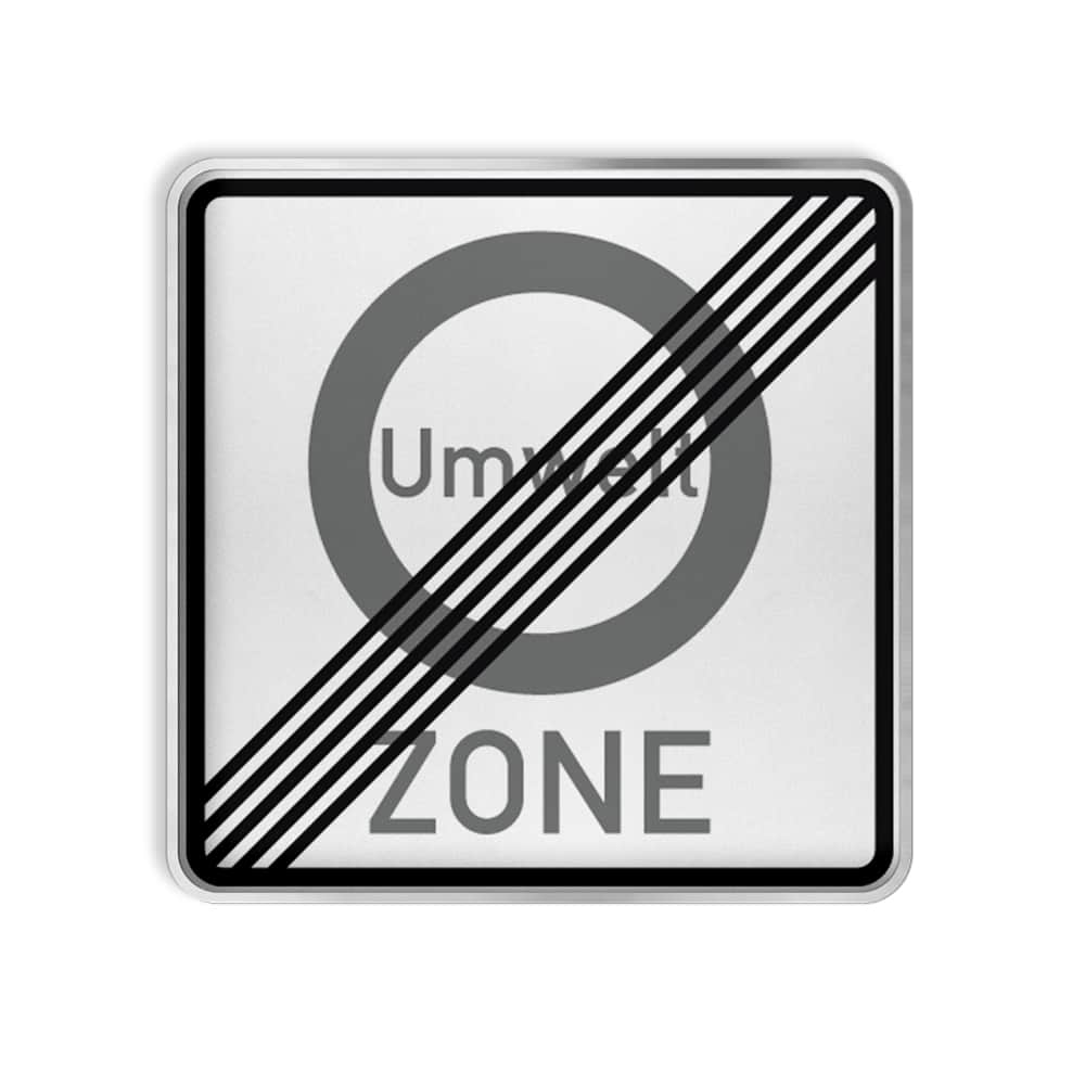 VZ 270.2 Ende einer Verkehrsverbotszone zur Verminderung schädlicher Luftverunreinigungen in einer Zone