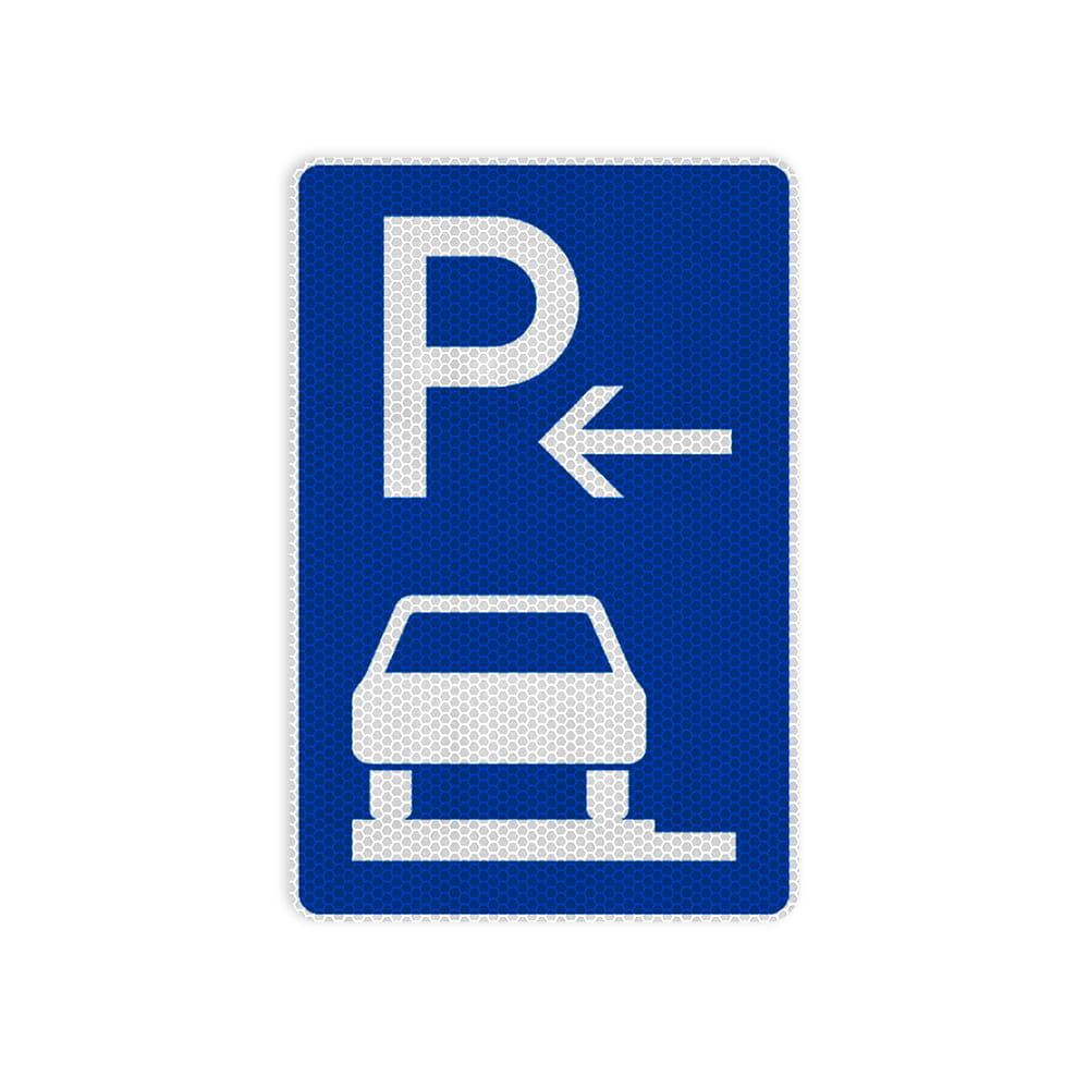 VZ 315-62 Parken auf Gehwegen, ganz in Fahrtrichtung links, Ende