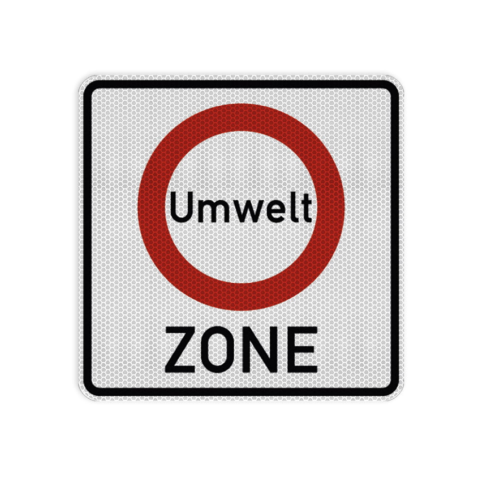 VZ 270.1 Beginn einer Verkehrsverbotszone zur Verminderung schädlicher Luftverunreinigungen in einer Zone