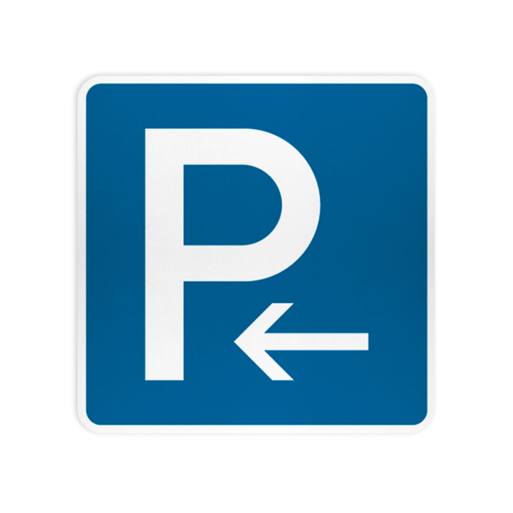 VZ 314-10 Parken, Anfang, Aufstellung rechts oder Ende, Aufstellung links