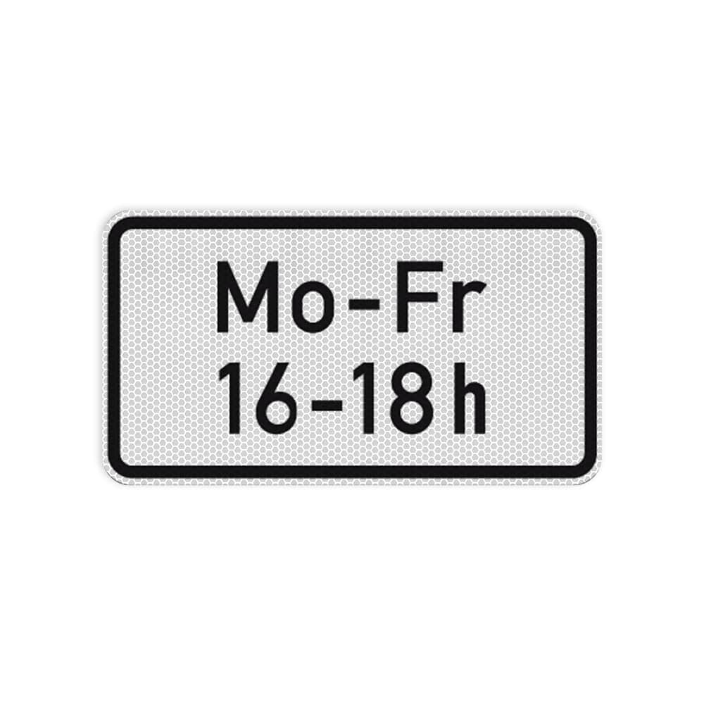 VZ 1042-33 Zeitliche Beschränkung (zweizeilig) (Mo - Fr, … -