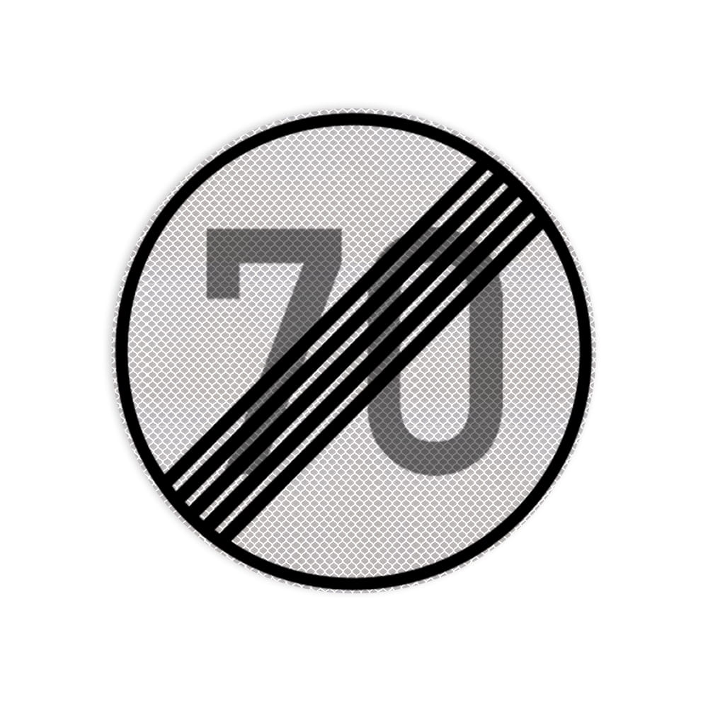 Ende der zulässigen Höchstgeschwindigkeit 70 km/h VZ 27870