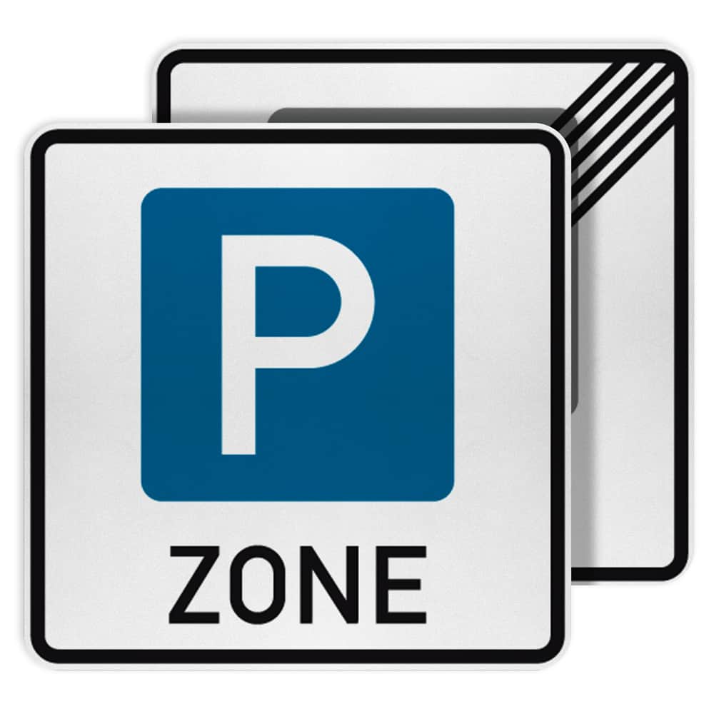 VZ 314.1-40 Parkraumbewirtschaftungszone doppelseitig